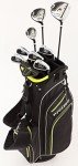 Precise M3 Men's Complete Golf Club Set, Includes Driver, Fairway, Hybrid, 6-PW, Putter, Stand Bag, 3 H/C's, Men’s Golf Clubs Full Set Right Handed, Regular, Petite or Tall Size