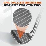 FULL CHOICE Golf Wedge Set, 52 56 60 Golf Wedges for Men Women Right Hand, Milled Face for More Spin