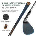 FULL CHOICE Golf Wedge Set, 52/56/60 Degree Golf Sand Wedge, Gap Wedge, Lob Wedge Golf Clubs, Wedges Golf Clubs for Men Women Right Hand, CNC Milled Face for More Spin and Control
