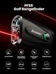 ACEGMET Golf Rangefinder with Slope - 1300 Yards Laser Range Finder with Coach Mode, Golf Scope Distance Finder 7X Magnification 0.1s Flag Pole Locking Vibration Magnetic USB C Rechargeable