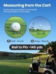 ACEGMET Golf Rangefinder with Slope - 1300 Yards Laser Range Finder with Coach Mode, Golf Scope Distance Finder 7X Magnification 0.1s Flag Pole Locking Vibration Magnetic USB C Rechargeable