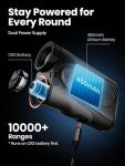 ACEGMET Golf Rangefinder with Slope - 1300 Yards Laser Range Finder with Coach Mode, Golf Scope Distance Finder 7X Magnification 0.1s Flag Pole Locking Vibration Magnetic USB C Rechargeable