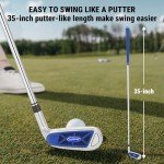 XINGGM Golf Chipper,Wedge/Chipper Golf Club for Men Right Handed,35/45/55/60 Degree Pitching Wedges 35inch (Blue, 55 Degrees)