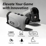 Gogogo Sport Vpro Gen 2 Golf Laser Rangefinder, Ultra-Clear Optics with 99% Transmission Lens OLED Display, Dual Power Sources, FlagLock/Slope/Magnetic/Lightweight (Gen 2)