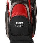 Izzo Golf Izzo Ultra-Lite Stand Golf Bag With Exclusive Features, Black/Gray/Red, 11-way top