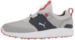 PUMA Men's Ignite Articulate Disc Golf Shoe, High Rise Silver-Navy Blazer, 11.5