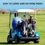 LUSTEMBER 3 Pack Large Golf Towels, 16" x 24" Tri-Fold Portable Microfiber Fabric Waffle Pattern Golf Towel for Golf Bag with Carabiner Clip to Quickly Remove Sand, Mud, Dirt and Sweat