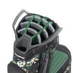 Bag Boy CB-15 Golf Cart Bag, 15 Way Top with Full Length Individual Dividers, Lightweight, Dedicated Putter Well, 9 Pockets, Stars and Stripes/Charcoal