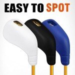 PGM Golf Club Covers, 10pcs Protective Washable Golf Iron Head Covers Set with Number Opening, Easy On and Off, Fits Right Handed Brands