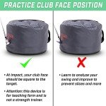 GoSports Golf Swing Bag, Impact Position Trainer - Master Proper Club and Hand Position at Impact, Great for All Skill Levels, Blue