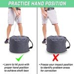 GoSports Golf Swing Bag, Impact Position Trainer - Master Proper Club and Hand Position at Impact, Great for All Skill Levels, Blue