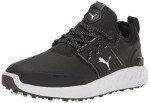PUMA Men's Ignite Articulate Wide Golf Shoe, Black Silver Black, 11.5
