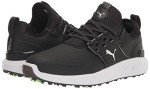 PUMA Men's Ignite Articulate Wide Golf Shoe, Black Silver Black, 11.5