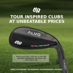 ALVO GOLF Premium Golf Wedges 52/56/60 Sets or Individual Wedges - 52 degree Gap Wedge, 56 degree Sand Wedge, 60 degree lob Wedge Golf Club - Pitching Wedge for Men Right Hand - Wedges Golf - Max spin