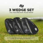 ALVO GOLF Premium Golf Wedges 52/56/60 Sets or Individual Wedges - 52 degree Gap Wedge, 56 degree Sand Wedge, 60 degree lob Wedge Golf Club - Pitching Wedge for Men Right Hand - Wedges Golf - Max spin