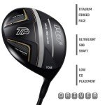 PGF Men's Gold TP Complete Golf Club Package Set [17-Pieces] [Hand: Right] [Length: Standard]