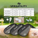 ALVO GOLF Premium Golf Wedges 52/56/60 Sets or Individual Wedges - 52 degree Gap Wedge, 56 degree Sand Wedge, 60 degree lob Wedge Golf Club - Pitching Wedge for Men Right Hand - Wedges Golf - Max spin