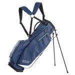 Izzo Golf Izzo Ultra-Lite Stand Golf Bag with Dual Straps & Exclusive Features, Navy Blue/Light Blue