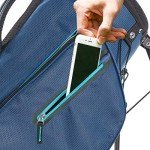 Izzo Golf Izzo Ultra-Lite Stand Golf Bag with Dual Straps & Exclusive Features, Navy Blue/Light Blue