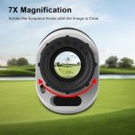PEAKPULSE 1200 Yards Mini Range Finder Golf Rangefinder HDLCD 7X Magnification with Slope Laser Distance Rangefinder for Men Women Junior Rechargeable Flag Pole Locked with Vibration Angle Measurement