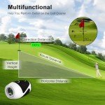 PEAKPULSE 1200 Yards Mini Range Finder Golf Rangefinder HDLCD 7X Magnification with Slope Laser Distance Rangefinder for Men Women Junior Rechargeable Flag Pole Locked with Vibration Angle Measurement