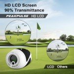 PEAKPULSE 1200 Yards Mini Range Finder Golf Rangefinder HDLCD 7X Magnification with Slope Laser Distance Rangefinder for Men Women Junior Rechargeable Flag Pole Locked with Vibration Angle Measurement