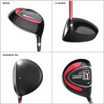 PGA Tour G1 Series Kids Red Golf Club Set with 6 Clubs, Stand Golf Bag & 10 Total Pcs | Golf Clubs and Sets for Heights 4'1" - 4'8" | Complete Golf Club Sets | Young Men & Women Golf Clubs Ages 5-8
