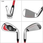 PGA Tour G1 Series Kids Red Golf Club Set with 6 Clubs, Stand Golf Bag & 10 Total Pcs | Golf Clubs and Sets for Heights 4'1" - 4'8" | Complete Golf Club Sets | Young Men & Women Golf Clubs Ages 5-8