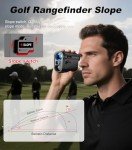 Golf Rangefinder with Slope, 1000 Yards Range Finder Golf, 6X Magnification, Flag Pole Locking Vibration, Recharable Golf Range Finder