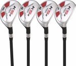 Majek Men's Golf All Hybrid Complete Partial Set, which Includes: #7, 8, 9, PW Senior Flex Right Handed New Utility “A Flex Club