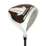 Powerbilt TPS Supertech 10.5 Degree Left Handed Golf Driver for Men, White/Red Includes Head Cover