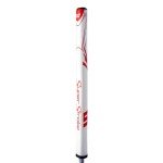 SuperStroke Zenergy Tour 3.0 17" Golf Putter Grip with No Taper Enhanced SPYNE Technology, New Multi-Zone Texturing and Tech-Port, White/Red