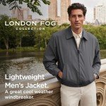 London Fog Men's Auburn Zip-Front Golf Jacket (Regular & Big-Tall Sizes), Iron, XX-Large