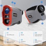 REVASRI Range Finder for Golf, Rangefinder with Slope, Magnetic Mount and Pin Lock Vibraiton, 1000 Yards Range Finder for Golfers, USB-C Rechargeable