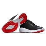 FootJoy Men's FJ Flex Previous Season Style Golf Shoe, Black/White/Red, 9