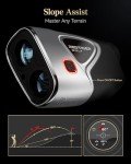 REDTIGER Range Finder Golf, 1200 Yards Golf Rangefinder with Slope, Light-Adaptive Display, 7X Magnification, Flag Lock Vibration, Rechargeable Laser Range Finder with Magnet, GolfVue Series 2