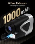 REDTIGER Range Finder Golf, 1200 Yards Golf Rangefinder with Slope, Light-Adaptive Display, 7X Magnification, Flag Lock Vibration, Rechargeable Laser Range Finder with Magnet, GolfVue Series 2