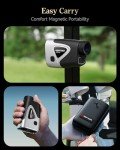 REDTIGER Range Finder Golf, 1200 Yards Golf Rangefinder with Slope, Light-Adaptive Display, 7X Magnification, Flag Lock Vibration, Rechargeable Laser Range Finder with Magnet, GolfVue Series 2
