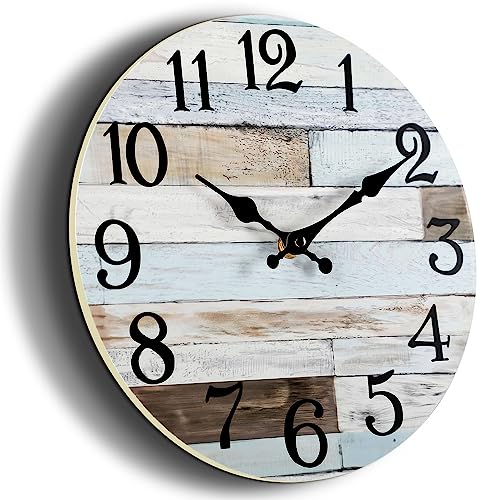 10 Inch Wooden Silent Wall Clock