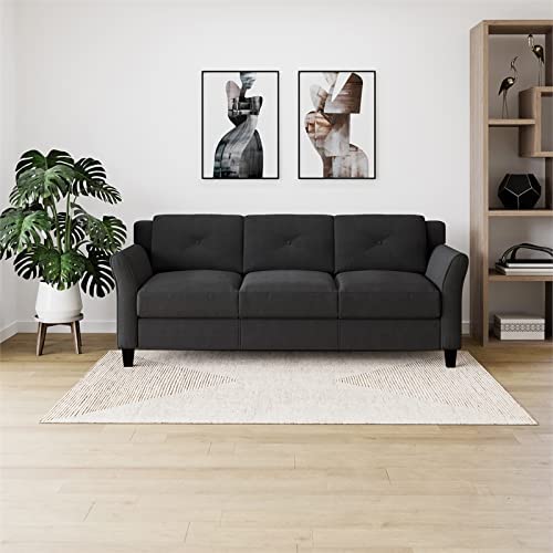 Lifestyle Solutions CCHRFKS3M26BKVA Harrington Sofa, Black