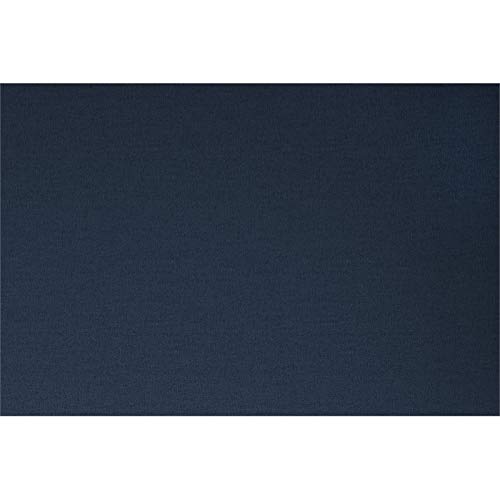 Blue Linen Sofa Bed with Wooden Legs