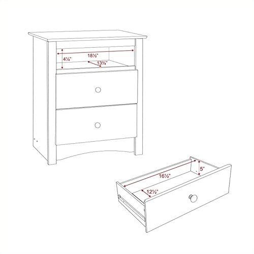 Edenvale Espresso Tall Nightstand with Cubbie