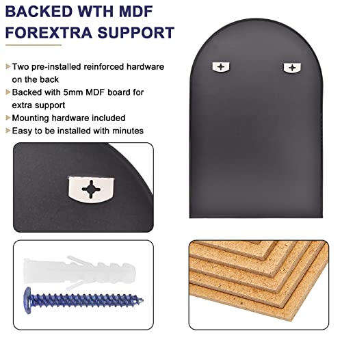 Arched Black Mirror for Wall Décor