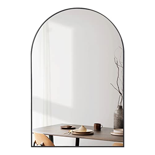 Arched Black Mirror for Wall Décor