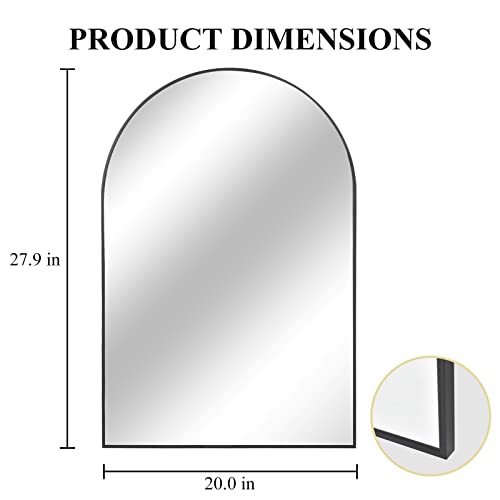 Arched Black Mirror for Wall Décor