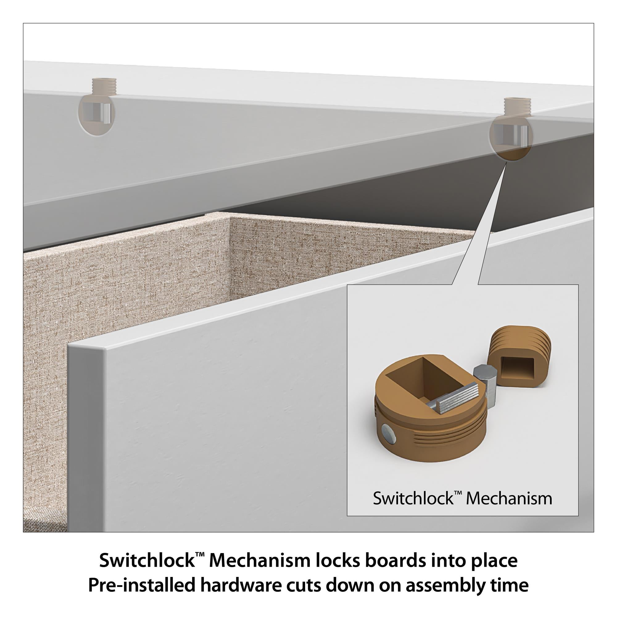 Mainstays Classic 4 Drawer Dresser, Black Oak