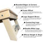 ACE PRO Patriotic Eagle | Professional Cornhole Board Set, No Bounce! Triple Wide Legs, 3/4in Baltic Birch Plywood, Regulation Size, Tournament Style, American Official, Made in USA