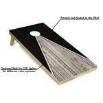 Tailgating Pros Pyramid Cornhole Board Set: Score Keeper, Bean Bags, and Carrying Case- 4'x2' Regulation Corn Hole Toss Game