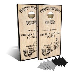 Slick Woody's Professional-Grade Corn Hole Boards - 4'x2' Solid Wood Regulation Man Cave Cornhole Toss Game with 8 Resin Filled Bags