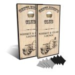Slick Woody's Professional-Grade Corn Hole Boards - 4'x2' Solid Wood Regulation Man Cave Cornhole Toss Game with 8 Resin Filled Bags